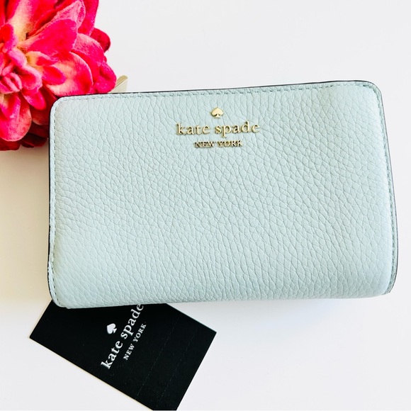kate spade Handbags - kate spade Leila Medium Compact Bifold Wallet Dewy Blue NWT